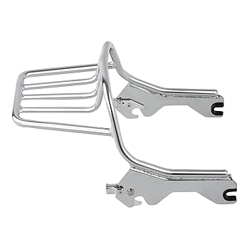 Amazon.com: TCT-MOTORPARTS 2-Up Mounting Luggage Rack Chrome
